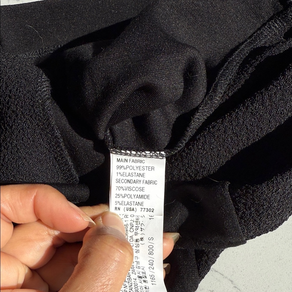 Zara Black Sleeveless Peplum Mini Dress - Picture 10 of 14